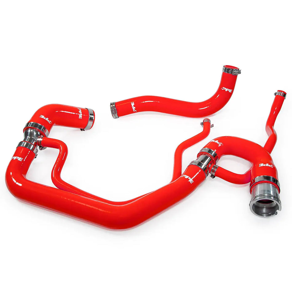PPE Silicone Coolant Hose Kit Upper and Lower 2006-2010 GM 6.6L Duramax Red