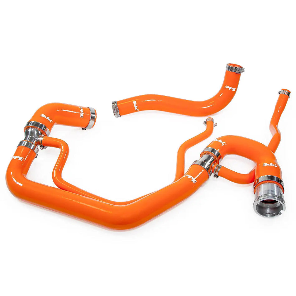PPE Silicone Coolant Hose Kit Upper and Lower 2006-2010 GM 6.6L Duramax Orange