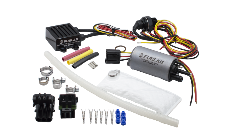 Fuelab 253 Series In-Tank Brushless Fuel Pump Kit 500 LPH 9mm Barb Outlet w/6mm Siphon