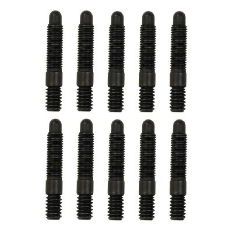 Moroso Bullet Nose Black Oxide Studs - 1/4-20 x 1/4-28 x 1.5 Long (10 Pack)