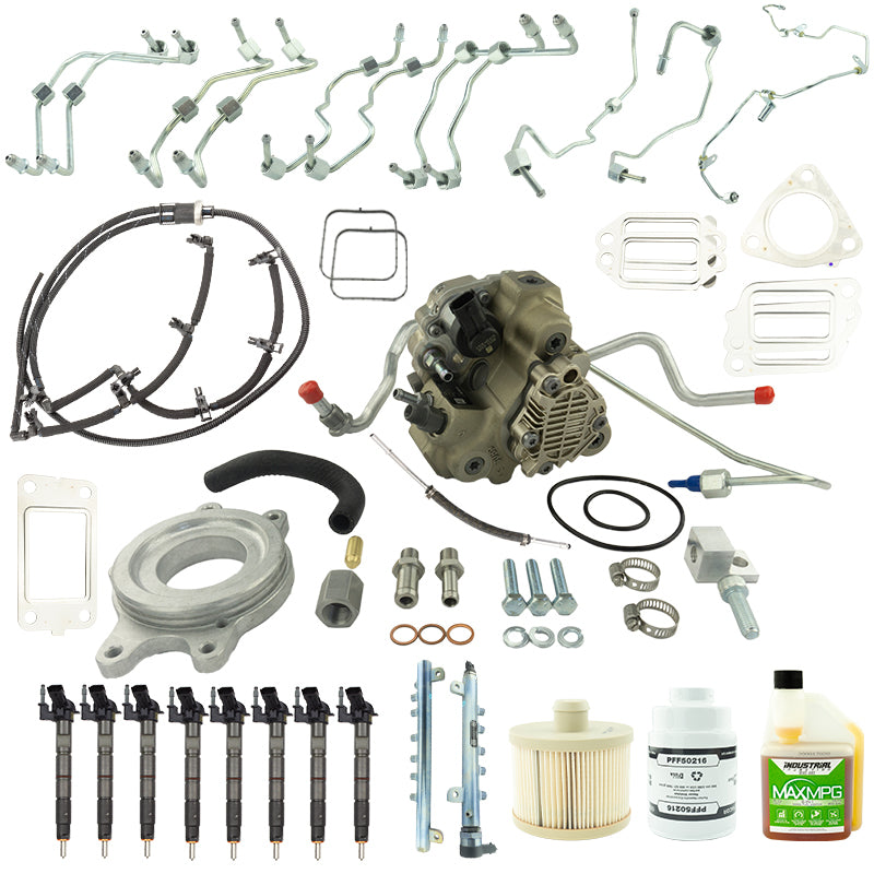 Industrial Injection 2011-2016 Duramax 6.6L LML Bosch Disaster Kit w/ Emissions Intact CP3 Conversion