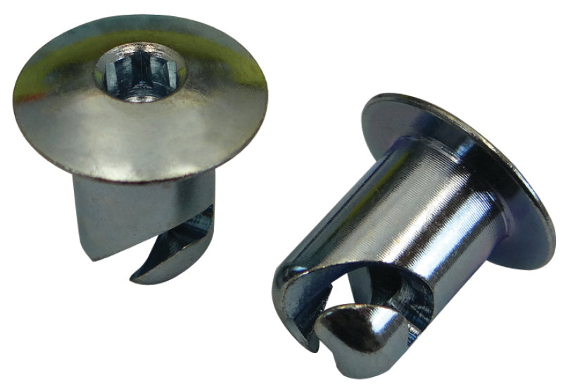 Moroso Quick Fastener - Oval Head 3/16in Hex Drive - 7/16in x .450in - Steel - 10 Pack