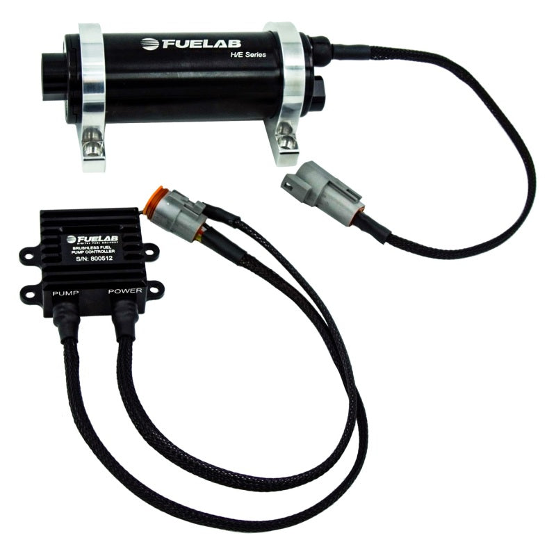 Fuelab H/E Series Twin Screw Brushless In-Line Fuel Pump 300 LPH 625 HP