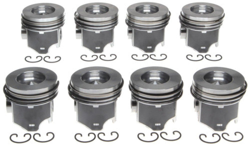 MAHLE Original Piston Set 2006-2009 GM 6.6L Duramax Right Bank .030 Oversize