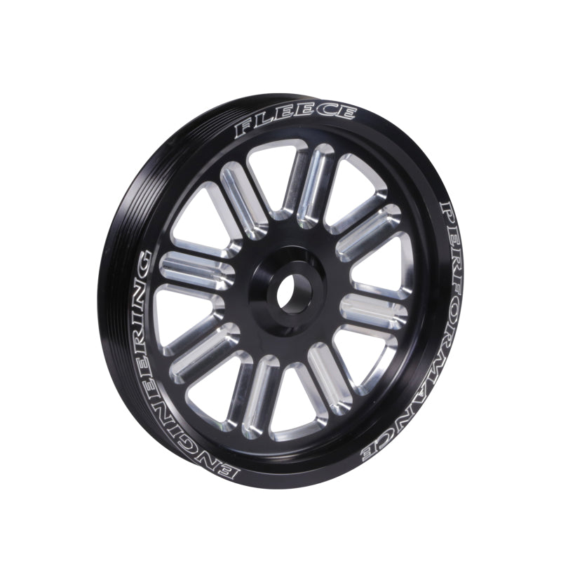 Fleece Dual Pump Pulley Black Anodized Cummins