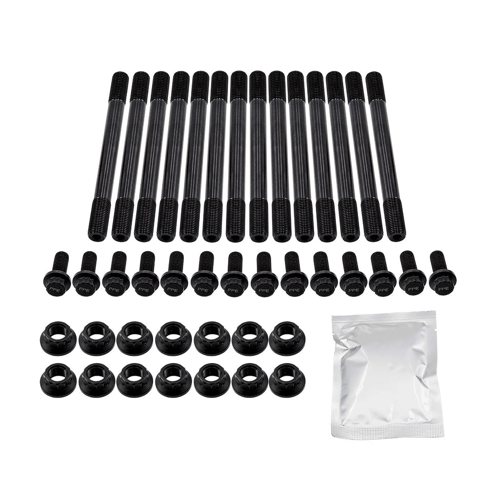 PPE Main Stud and Girdle Bolt Kit 2004-2007 Ram 5.9L Cummins 24-Valve Chrome-M