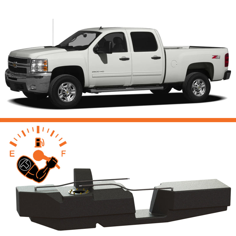 Titan Fuel Tanks 52 Gallon XXL Tank 2001-2010 GM 2500/3500 6.6L Duramax Crew Cab Short Bed